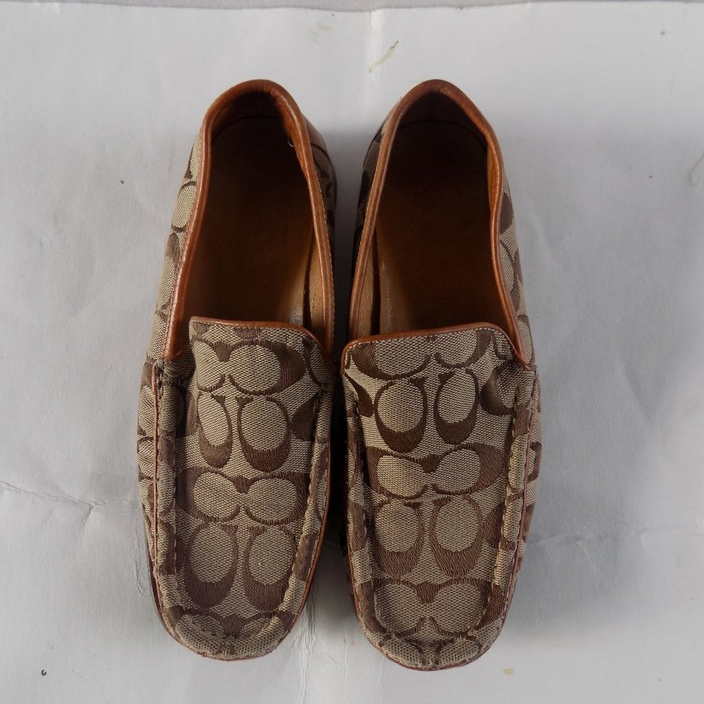 COACH  Leather Loafers, Brown & Tan Coach Loafers